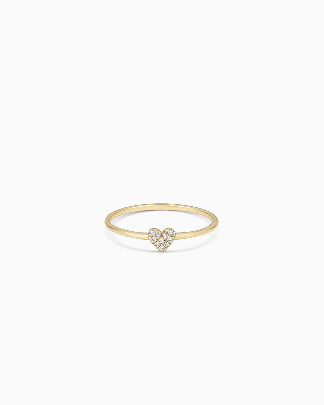 Exquisite Diamond Pavé Heart Ring - 14K Gold or Sterling Silver, Elegant Gift for Women - Perfect for Valentine's Day, Anniversary & Romantic Occasions