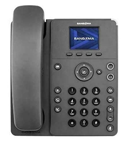 Sangoma P310 2-Line SIP Business Phone with HD Voice, 2.4 Inch Color Display - Ideal for Office & Remote Work Communication
