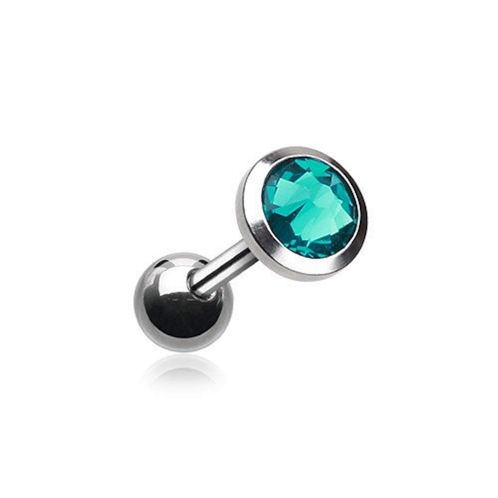 Sparkling Cartilage & Tragus Earrings for Women - Covet Jewelry Gem Stud Earrings for Helix, Lobe & Piercing - Perfect for Parties, Weddings & Everyday Wear