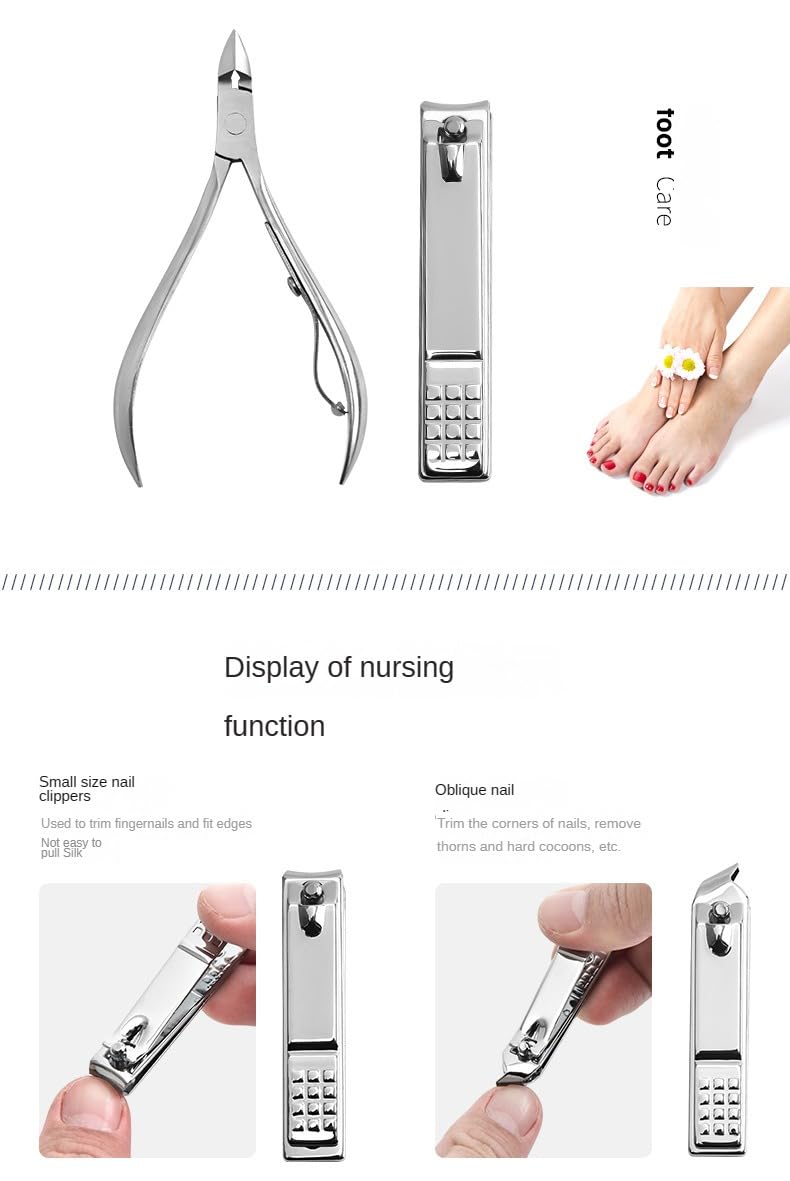 Premium 12-Piece Nail Grooming Kit for Men & Women - Professional Manicure & Pedicure Set with Nail Clippers, Cuticle Tools & More - Perfect for Home Nail Care, Travel & Salon-Quality Results