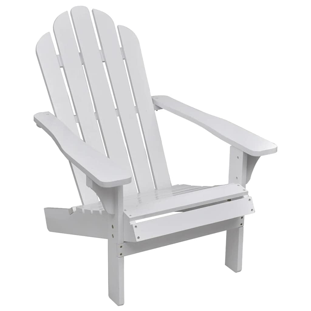 Premium Solid Wood Adirondack Chair with Ottoman - Outdoor Patio Armchair for Garden, Pool, Beach, Deck & Camping - Weather-Resistant & Comfortable - Fast Shipping