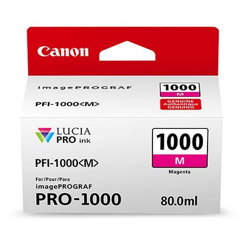 Canon PFI-1000 M LUCIA PRO Magenta Ink Cartridge (80ml) - High-Quality Printer Ink for Canon PRO-1000, PRO-2000 & PRO-4000 - Perfect for Photo Printing, Art Reproduction & Professional Graphic Design