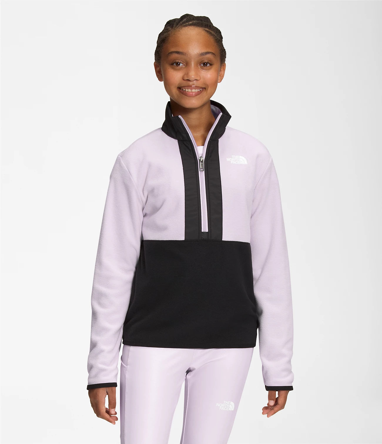 Youth Glacier Half Zip Pullover for Big Kids - NF0A7WQP | Warm Fleece Jacket for Outdoor Activities & School
