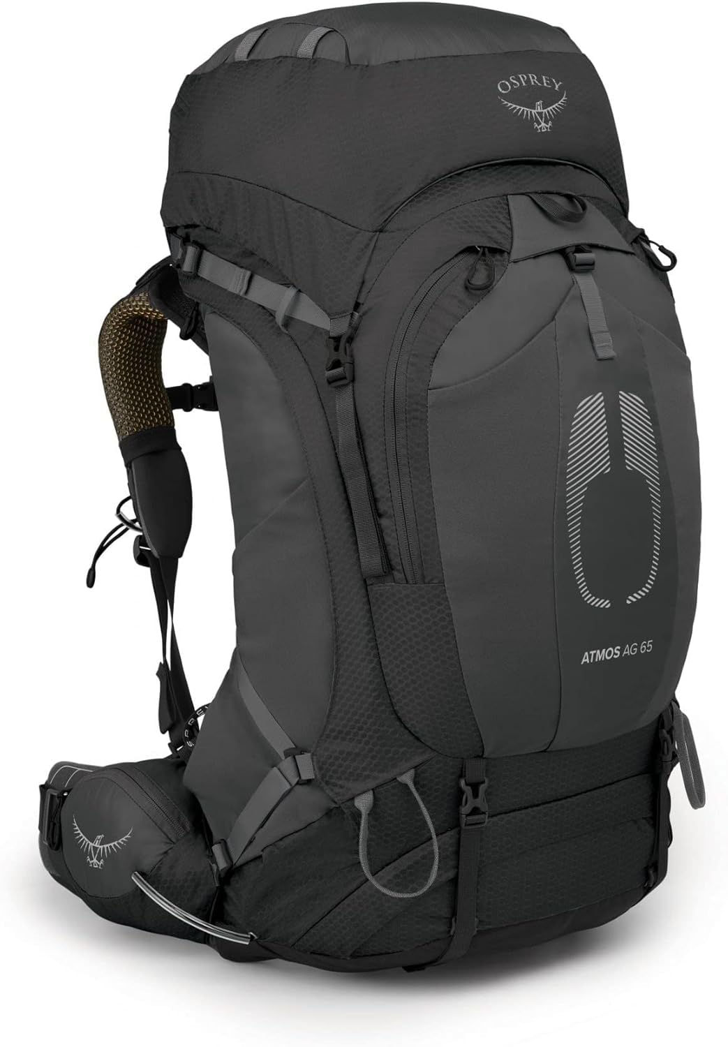Osprey Atmos AG 65 Men's Hiking Backpack - Lightweight & Comfortable for Long-Distance Trekking, Camping & Outdoor Adventures