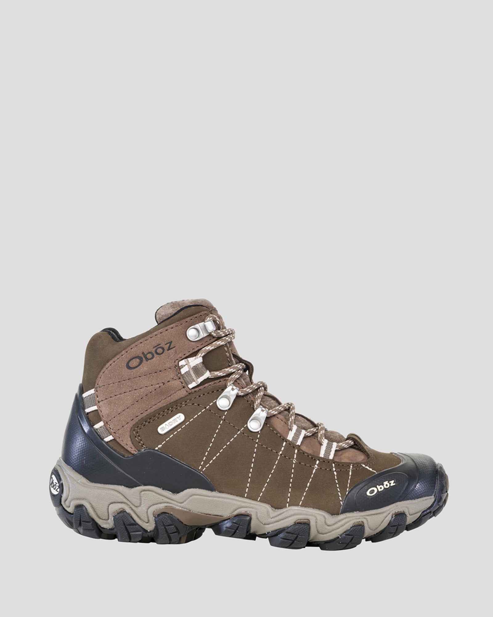 Oboz Women's Bridger Waterproof Mid Hiking Boots Wide Width - Walnut Brown for Outdoor Adventures & Trail Hiking