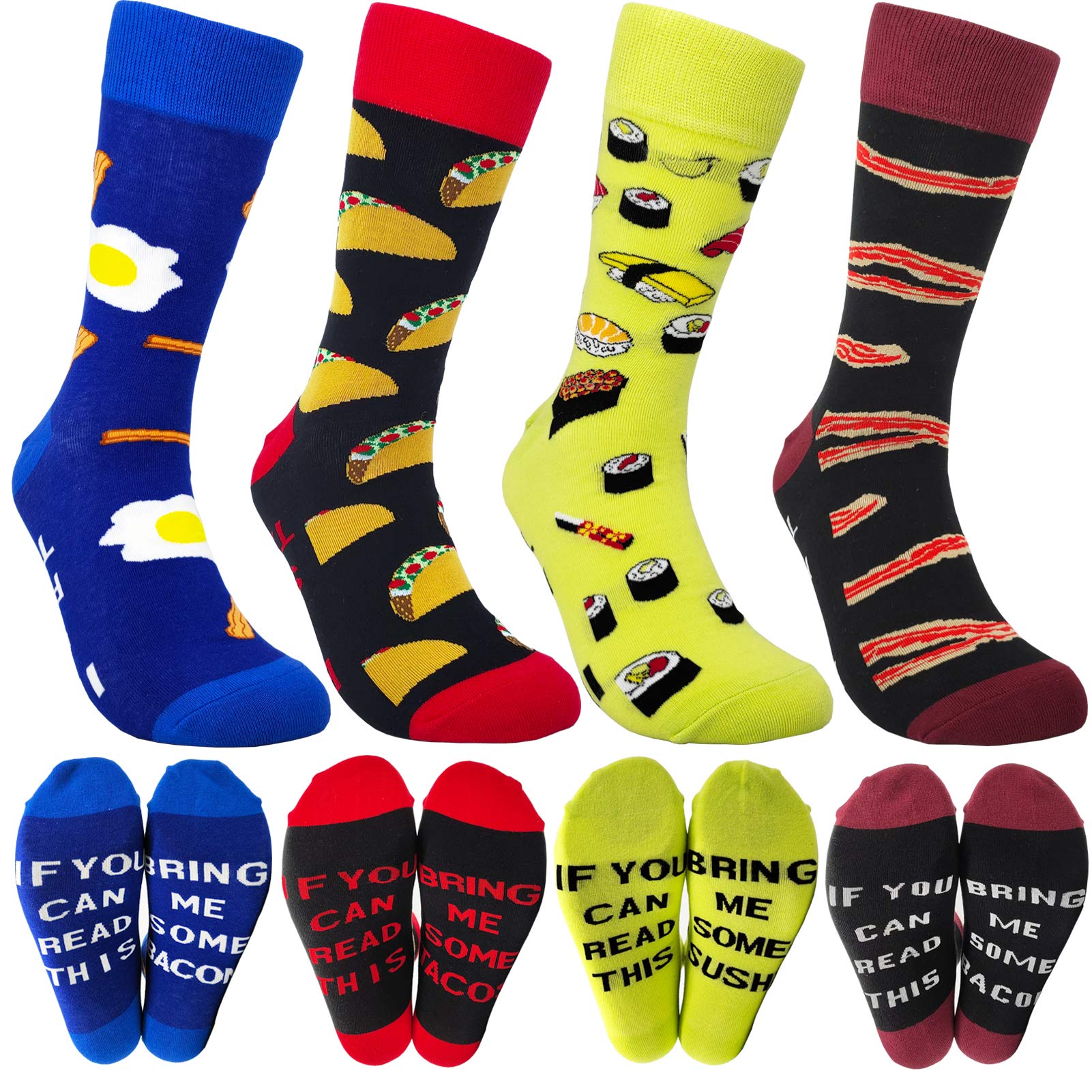 Funny Novelty Dress Socks for Men - Crazy Patterned Cotton Socks for Work, Parties & Gifts | HSELL Comfortable & Stylish Mens Socks