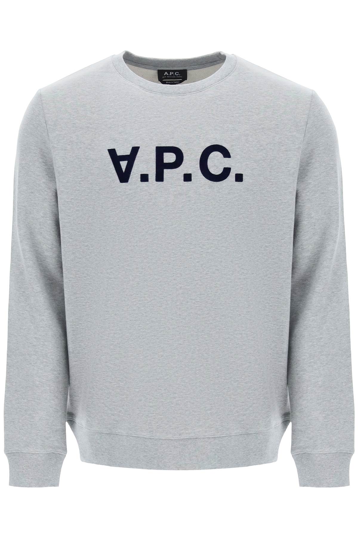 A.P.C. Flock V.P.C. Logo Sweatshirt - Stylish & Comfortable Pullover for Men & Women - Perfect for Casual Wear, Street Style & Everyday Outfits