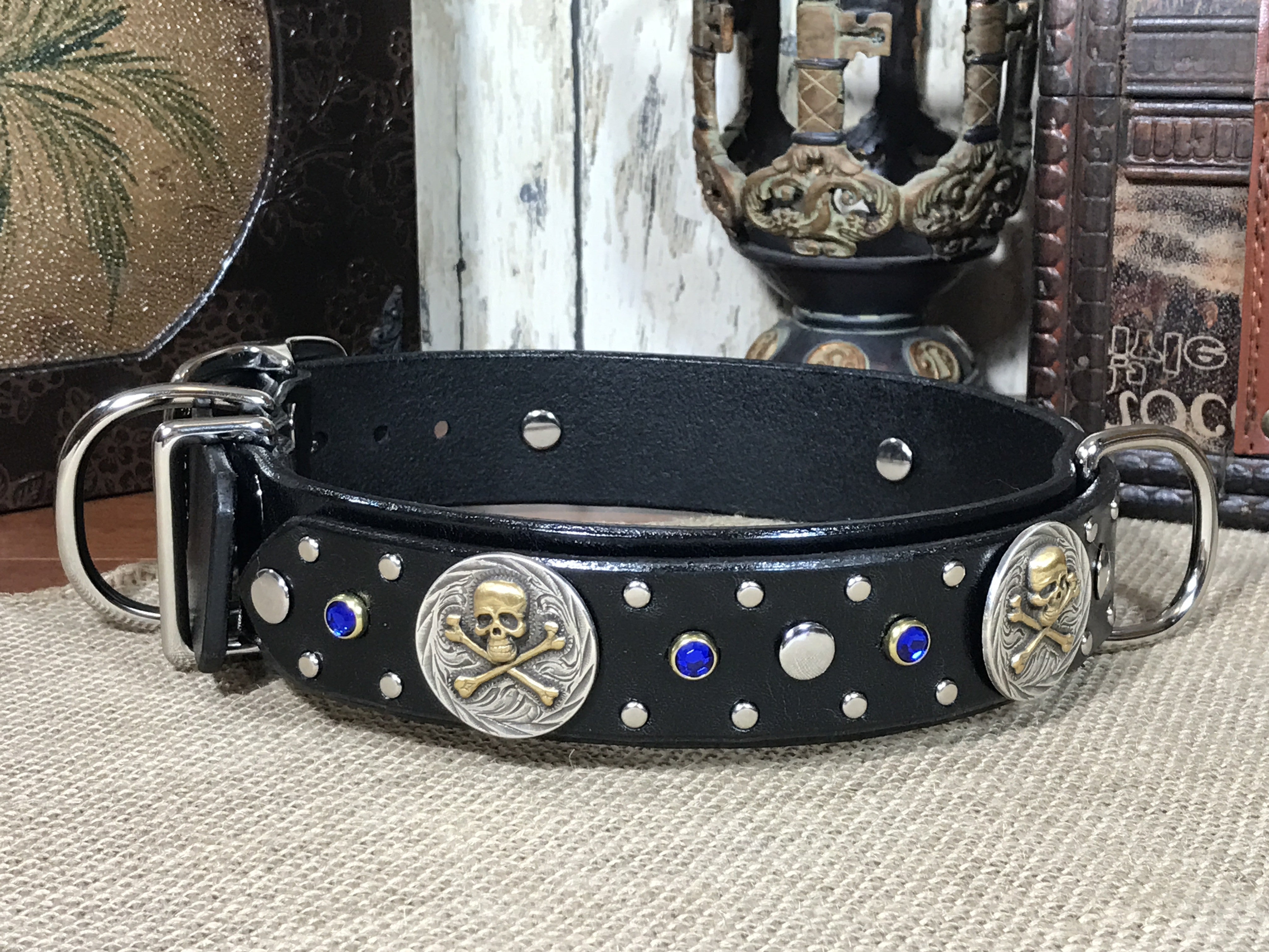 Premium Zanzibar Leather Dog Collar - Handmade, Durable & Adjustable for Small, Medium & Large Dogs - Perfect for Walks, Training & Everyday Use