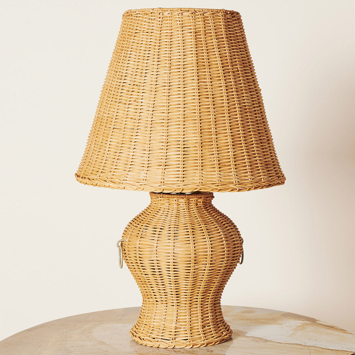 Vintage Rattan Pendant Light - Handwoven Wicker Hanging Lamp for Boho Home Decor, Bedroom, Living Room, Patio & Outdoor Spaces