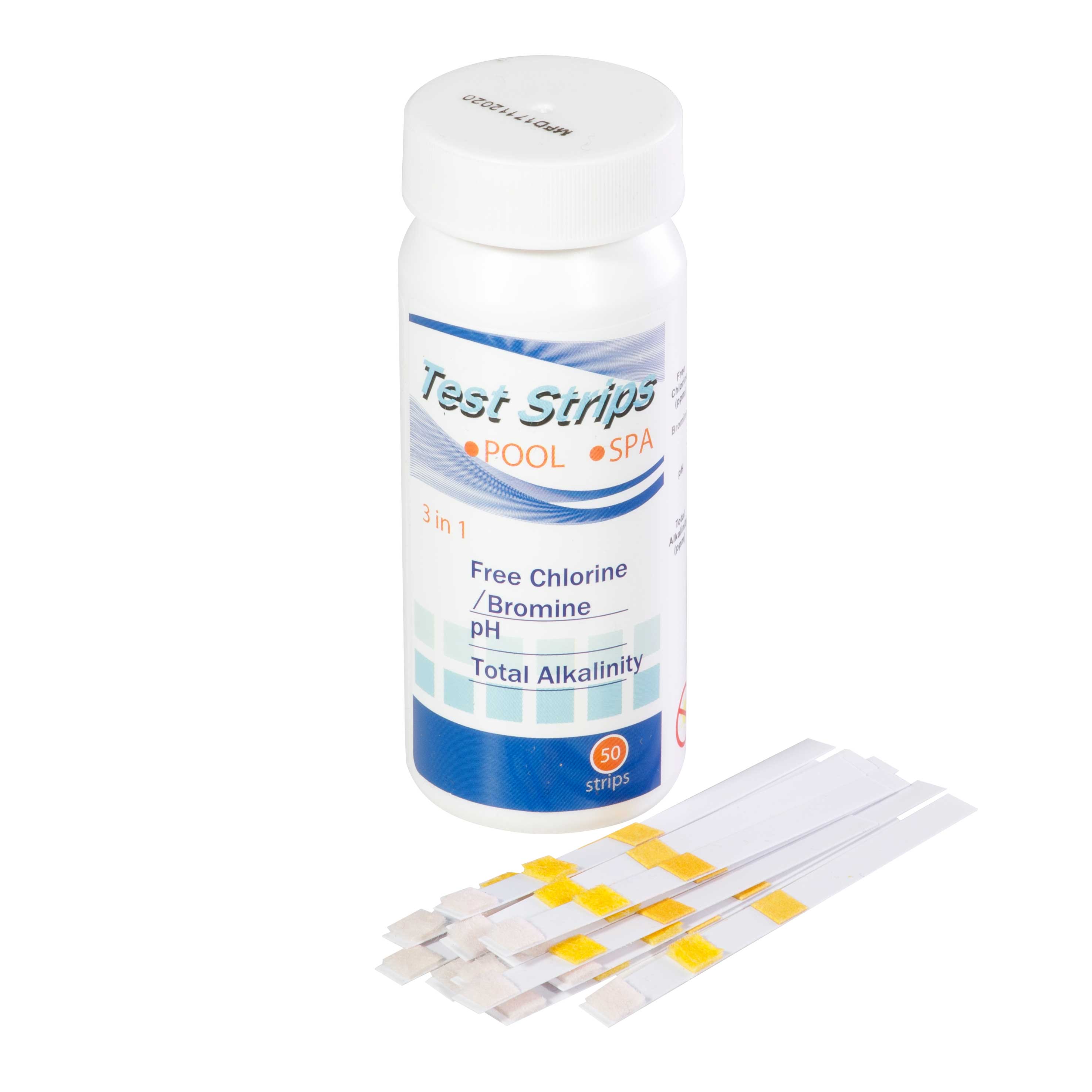 3-in-1 Chlorine, PH & Alkalinity Test Strips - 100 Count Pool Water Testing Kit | Accurate & Fast Results for Swimming Pools, Hot Tubs & Spas