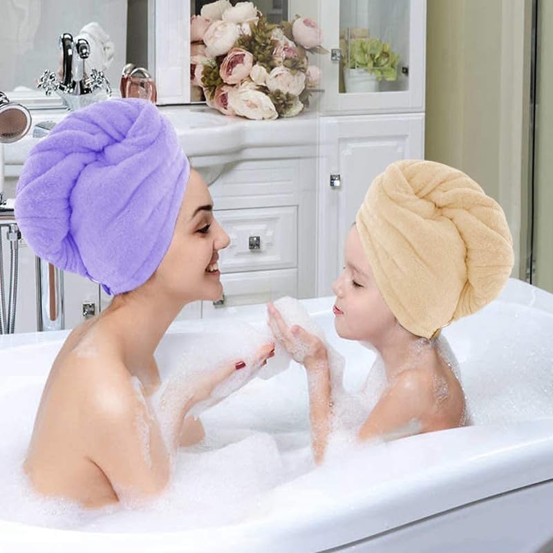 ARISTELLA Super Absorbent Microfiber Hair Towel Wrap - 500 GSM Quick Dry Hair Turban for Women & Men - Perfect for Salon, Spa, Home & Travel Use