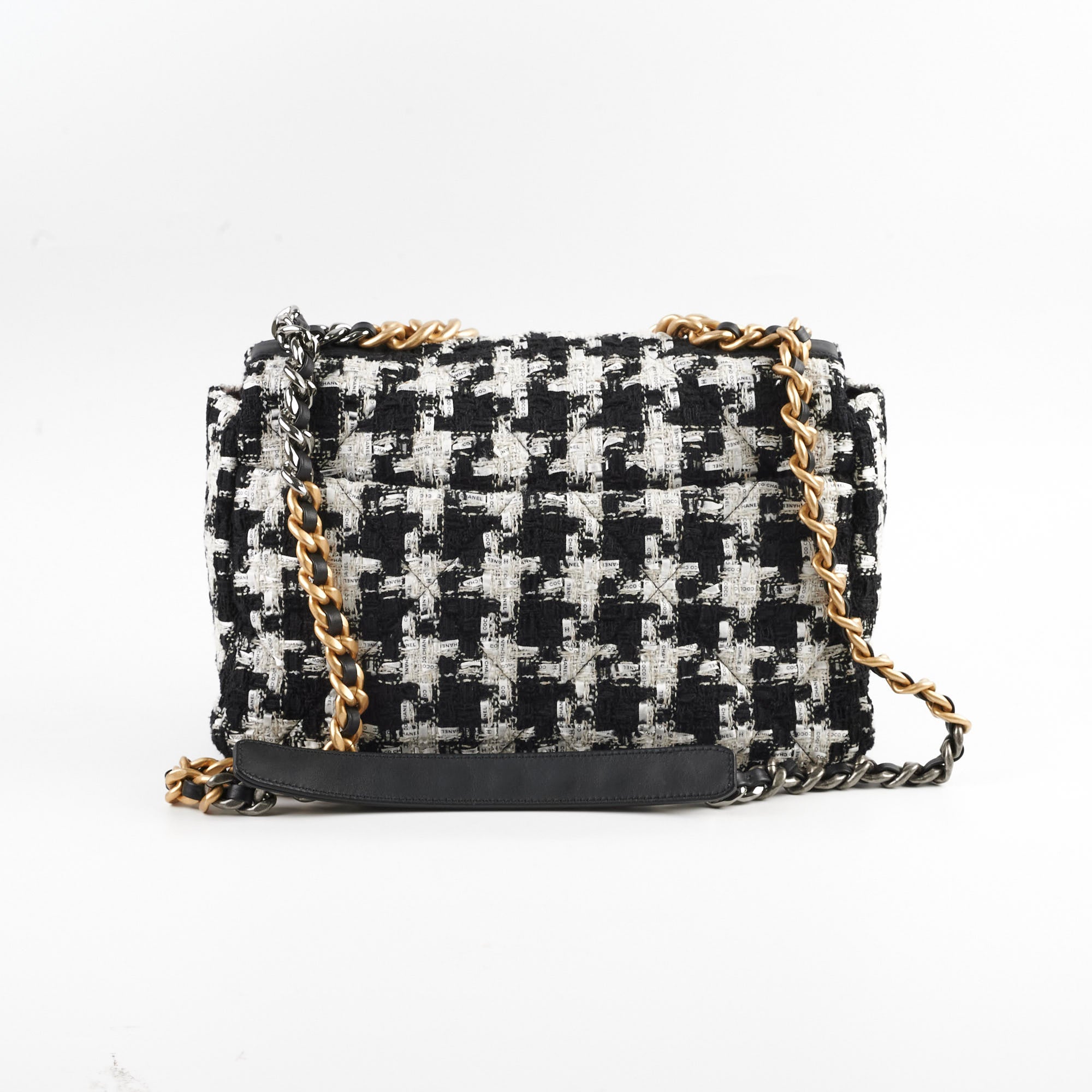 Chanel 19 Tweed Handbag Medium/Large Flap Bag 2020 Collection - Luxury Designer Shoulder Bag for Women, Perfect for Work, Parties & Special Occasions