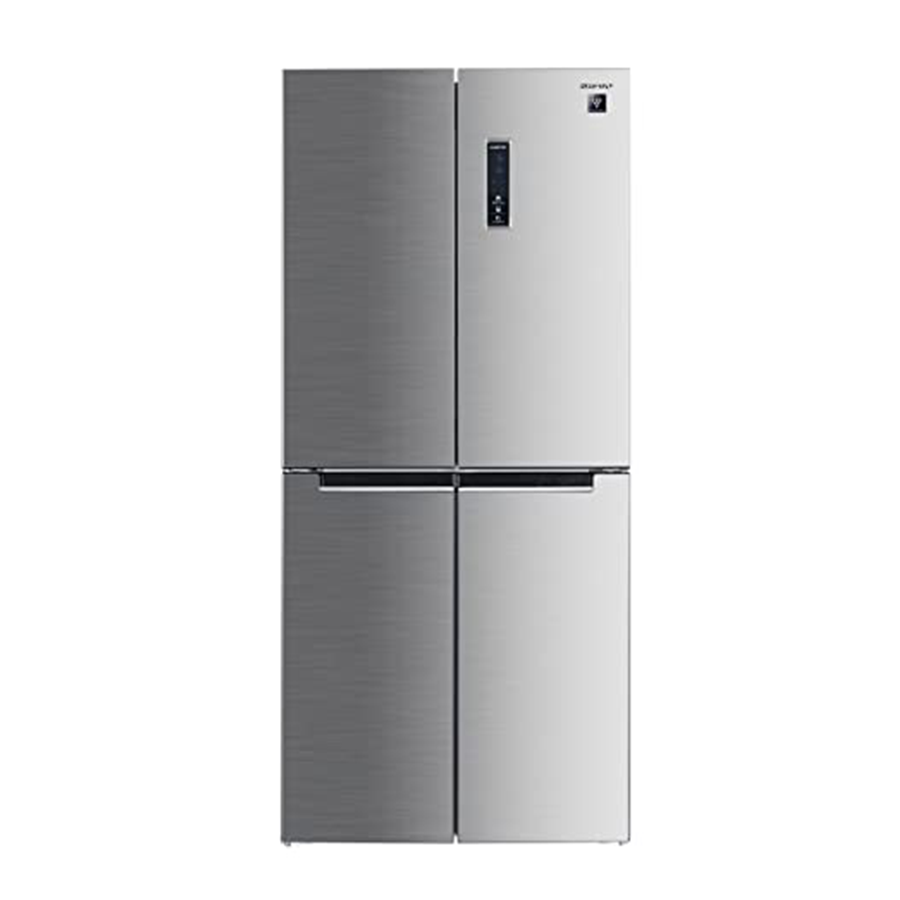Sharp SJ FH560 HS3 560L Silver Refrigerator - Large Capacity French Door Fridge for Home, Kitchen, Office, and Restaurant Use