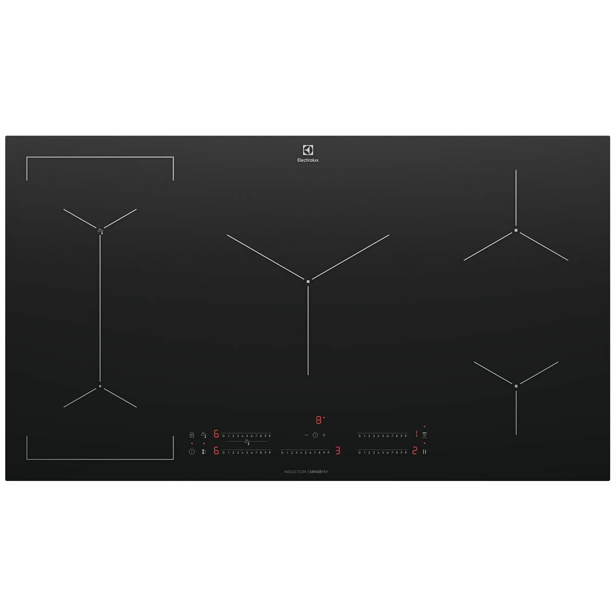 Electrolux 90cm 5 Zone Induction Cooktop EHI955BE - Premium Built-in Electric Stove for Modern Kitchens | Fast Heating & Energy Efficient | Perfect for Home Chefs & Cooking Enthusiasts