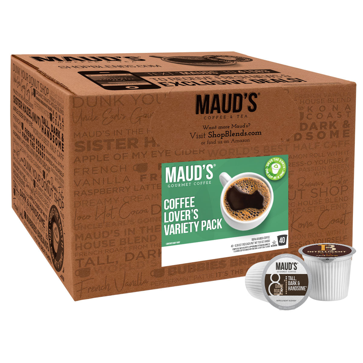 Premium Maud's Coffee Lover's Variety Pack - 16 Gourmet Coffee Blends for Keurig & Drip Coffee Makers | Perfect for Home, Office & Gifts