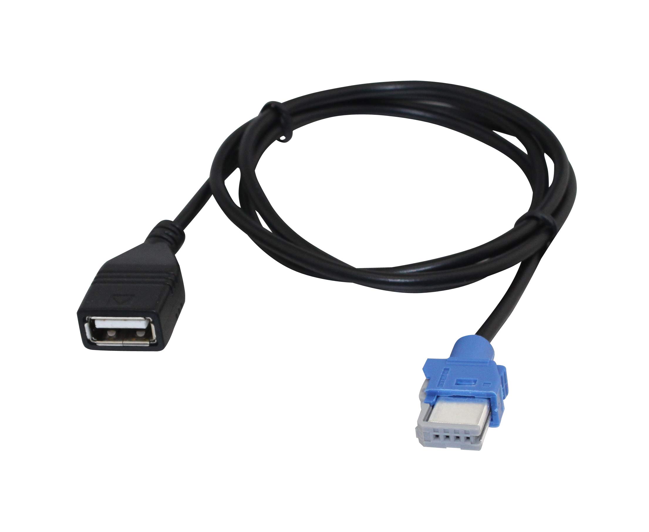 Original USB Cable for Peugeot 207 307 308 407 Citroen C2 C3 C4 - 100cm Long Audio Aux Cable Compatible with RD43 RD4 - Perfect for Car Stereo Upgrade & Music Streaming