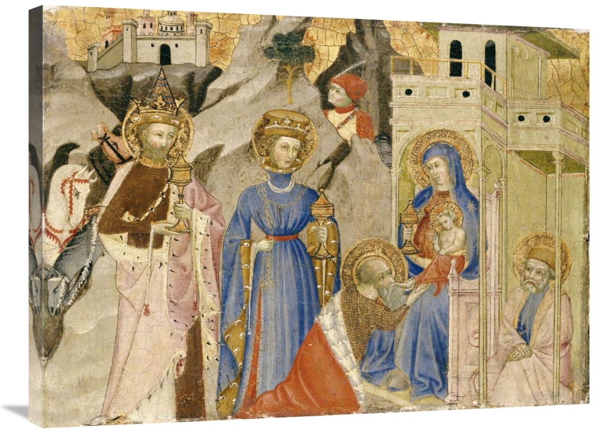 The Adoration of The Magi Art Print - 36 Inch Italian Renaissance Painting, Religious Wall Decor for Home, Church & Office