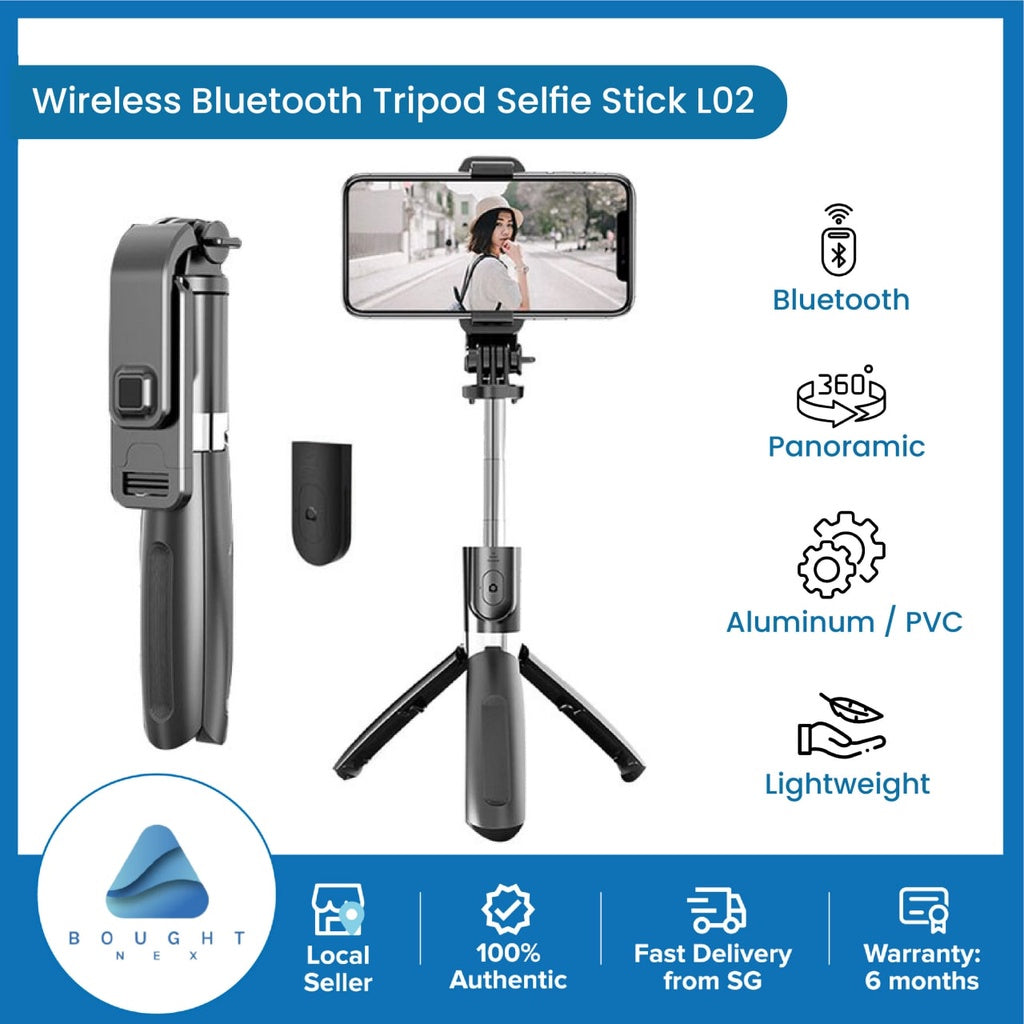 3-in-1 Bluetooth Selfie Stick Tripod with 360° Rotation - Extendable Phone Stand for iPhone Android - Perfect for Vlogging, Travel & Group Photos