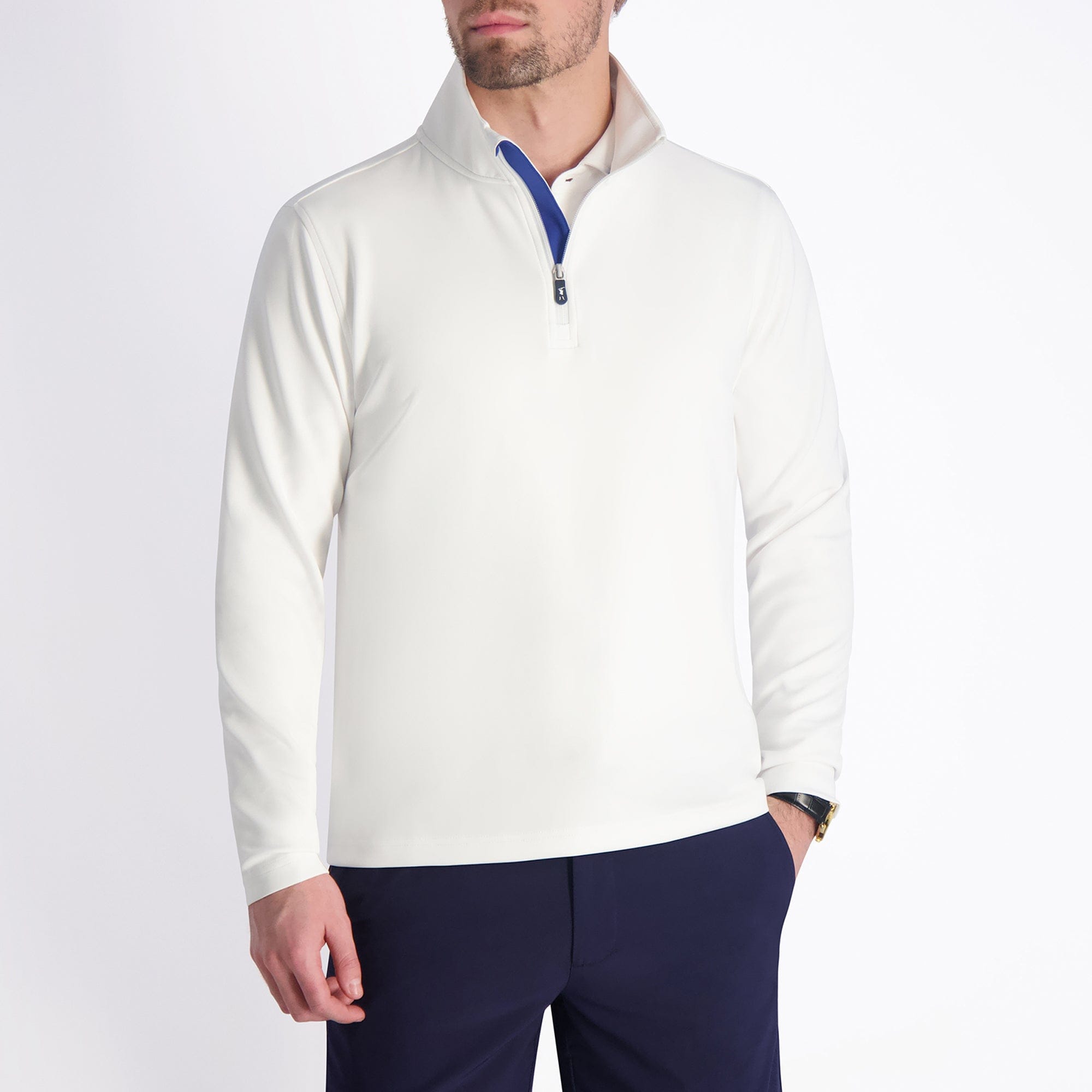 COUGHLIN Men's Quarter Zip Pullover Sweater - Lightweight & Comfortable for Casual Wear, Office, and Outdoor Activities