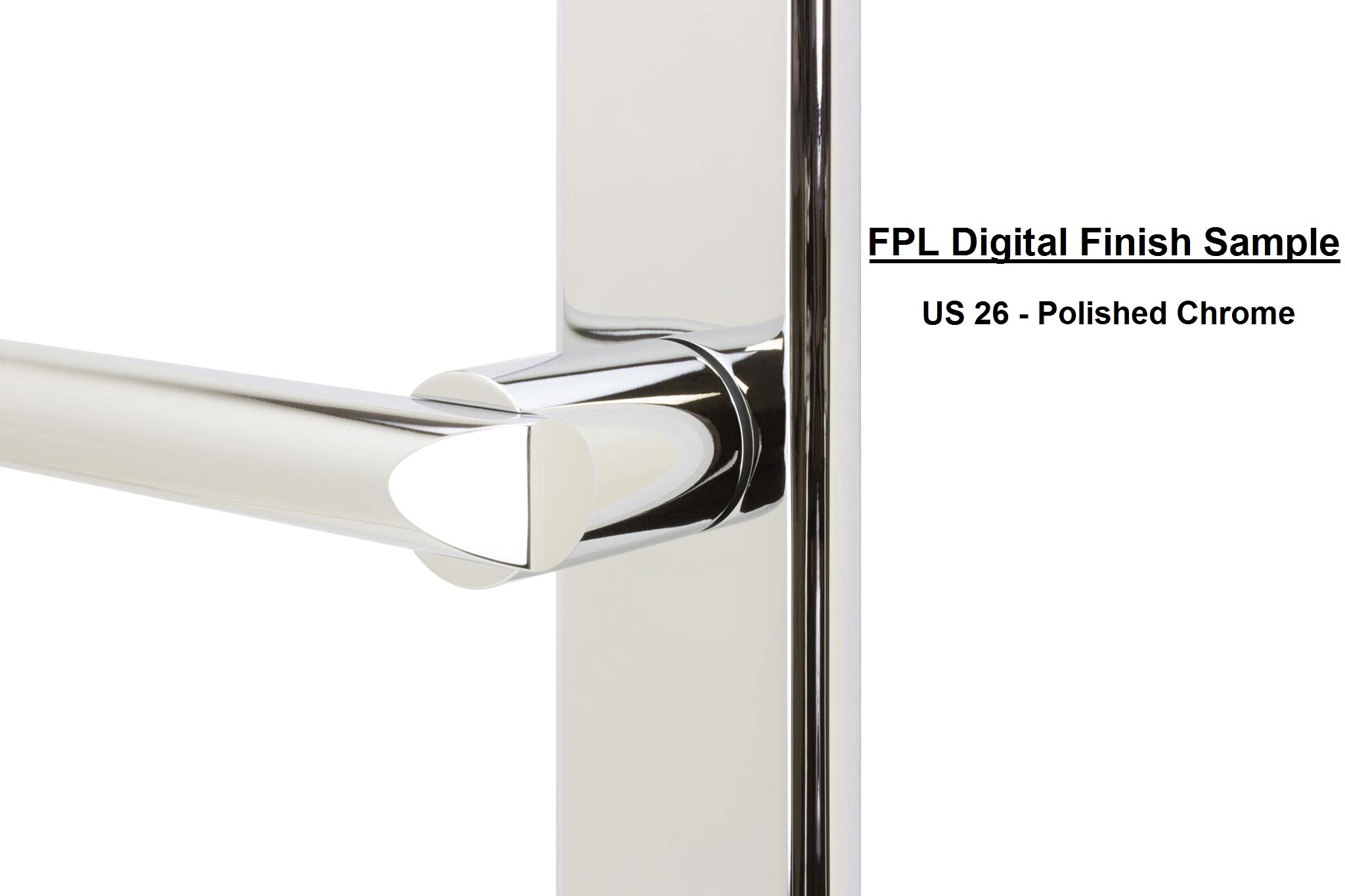 Royal Zinc Die-Cast Door Lever Set with Deadbolt & Back Plates - Polished Chrome Finish, 2-3/4