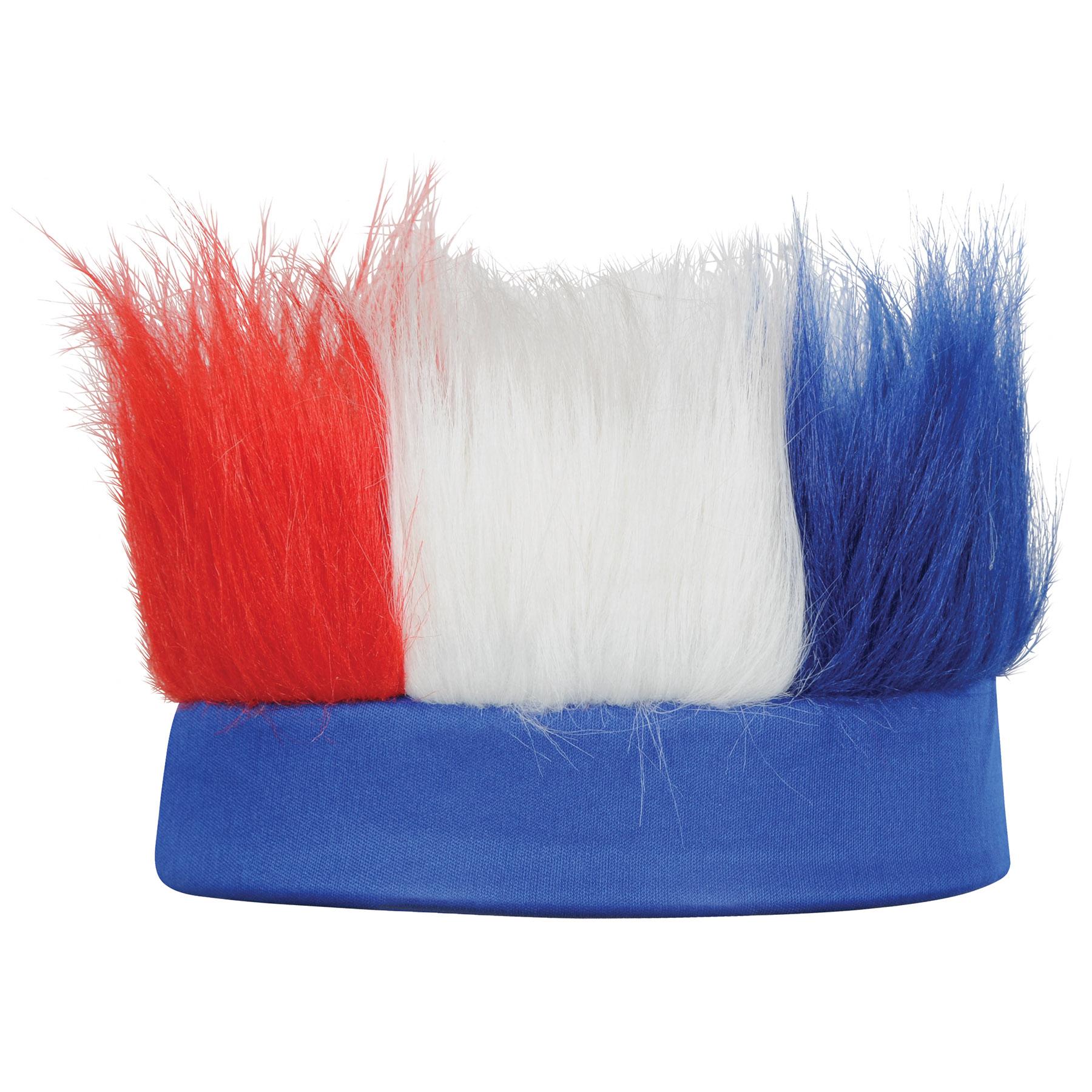 12 Pack Beistle Hairy Headbands - Patriotic Red White & Blue Costume Accessories for Halloween, Christmas & Themed Parties