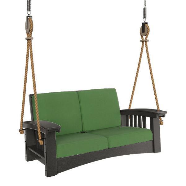 Premium Mission Lounge Rope Swing - Heavy Duty Indoor/Outdoor Hanging Chair for Backyard, Patio & Nursery - Perfect for Relaxation, Reading & Playtime