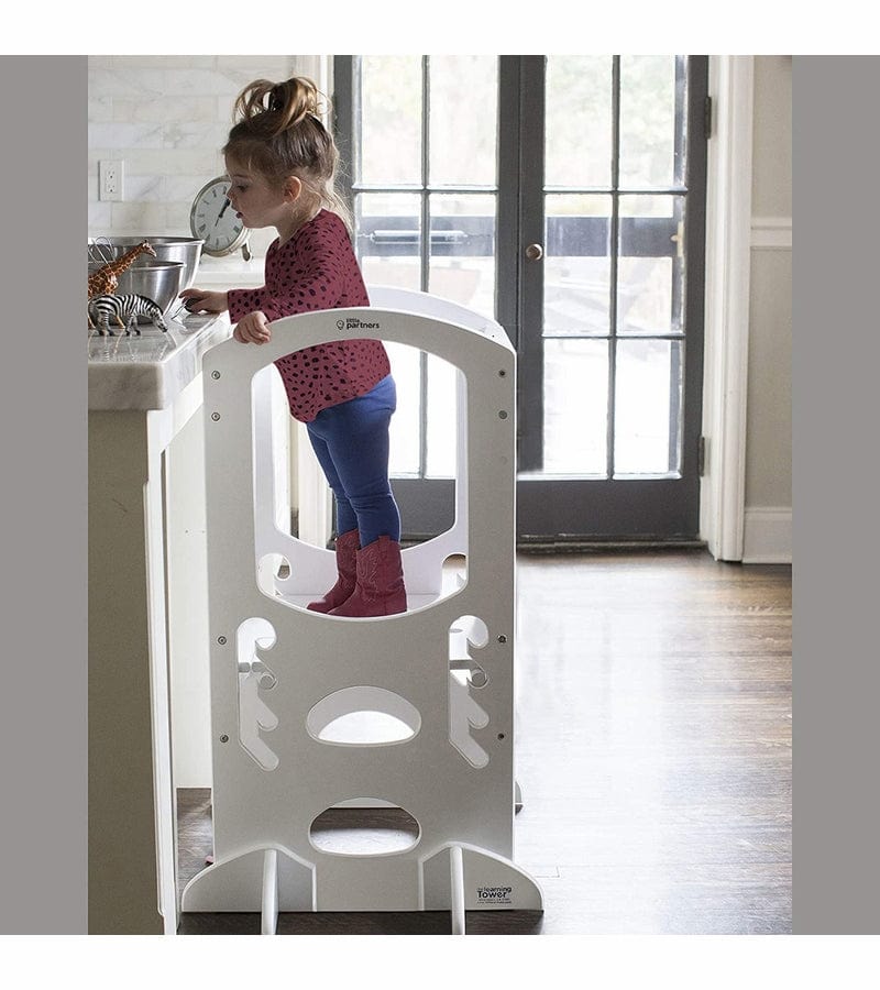 Little Partners The Original Learning Tower - Adjustable Toddler Step Stool for Kitchen, Baking & Learning - Safe & Sturdy Montessori Helper for Kids