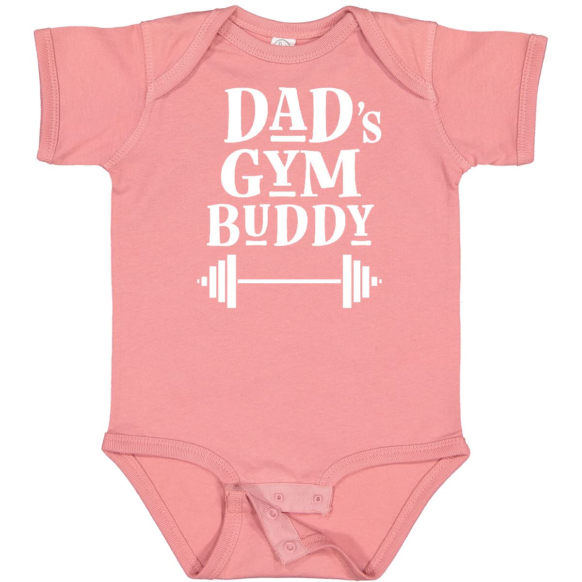 Inktastic Daddy Gym Buddy Workout Fitness Baby Bodysuit - Cute Gym Outfit for Active Dads & Babies - Perfect for Father's Day, Workouts & Family Bonding
