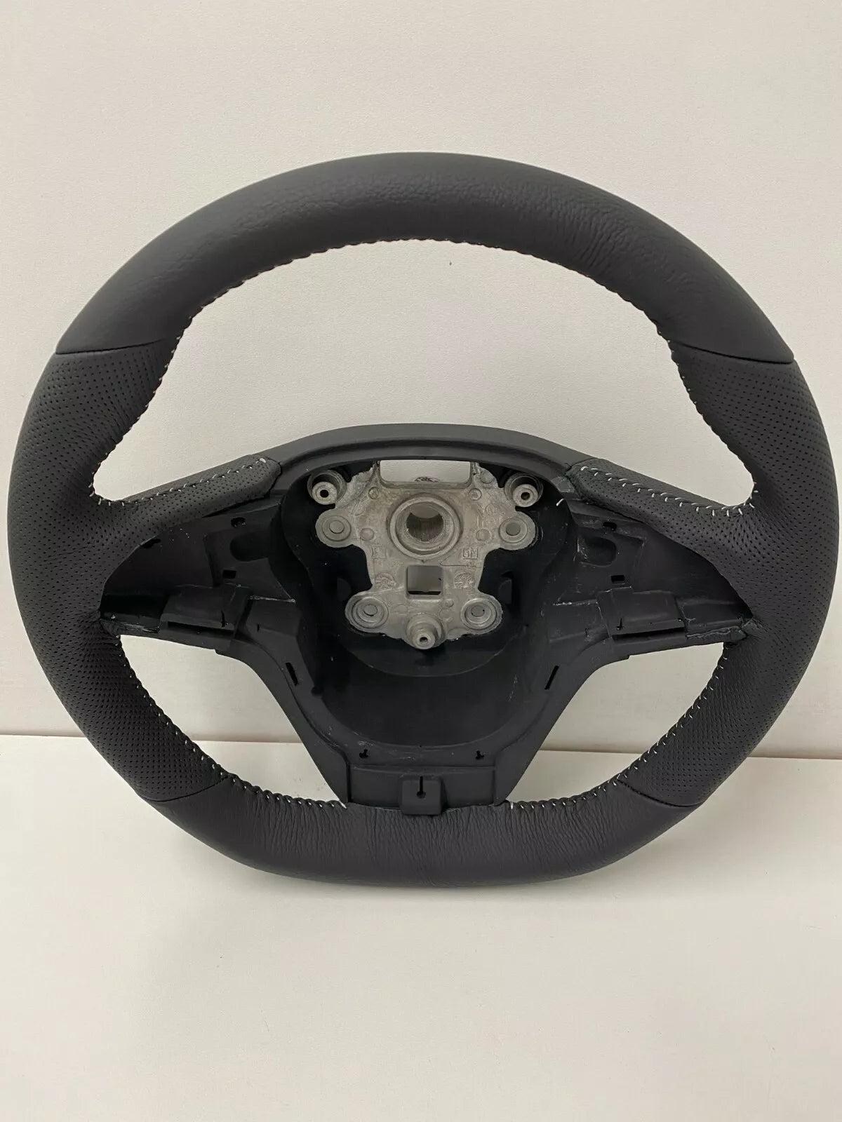 Genuine VF Commodore SSV GTS Black Leather Steering Wheel with Titanium Stitching - Premium Upgrade for Holden Commodore VF - Perfect for Car Enthusiasts & Restoration Projects