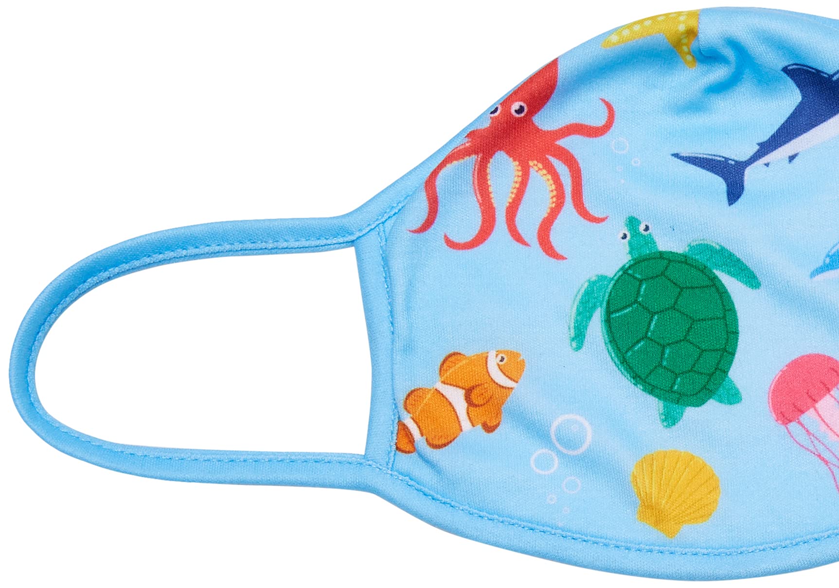 Wild Republic Wild Smiles Reusable Washable Half Face Mask - Comfortable & Breathable for Outdoor Activities, Travel, and Daily Protection