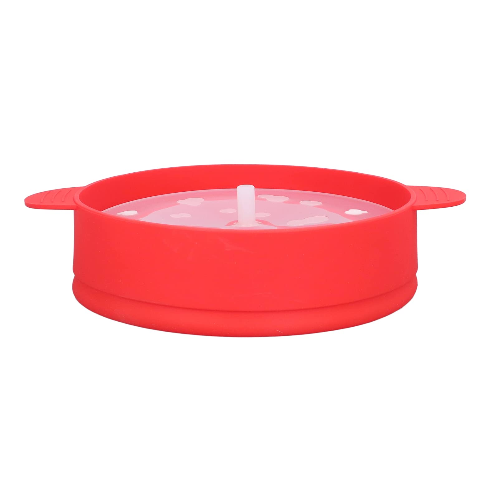 Microwave Popcorn Maker Bowl - Large Food Grade Silicone Popcorn Popper for Oven, DIY Healthy Snacks (Red) - Perfect for Movie Nights, Parties & Family Snack Time