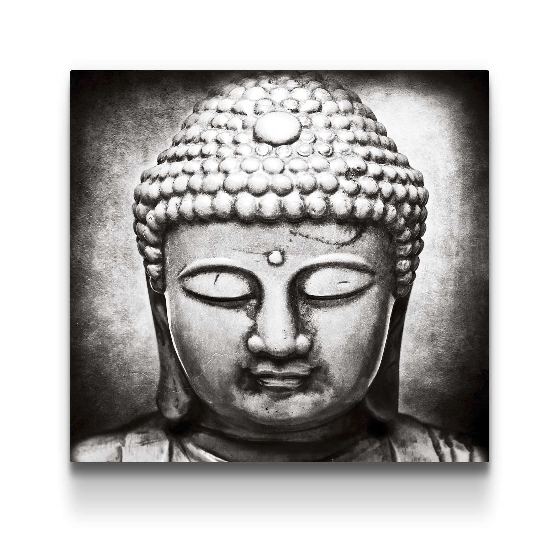 Startonight Luminous Canvas Wall Art - Buddha Zen Painting, Traditional Hindu Cultural Framed Decor, 32x32 Inch Large Wall Print for Meditation Room, Yoga Studio & Spiritual Home Decor