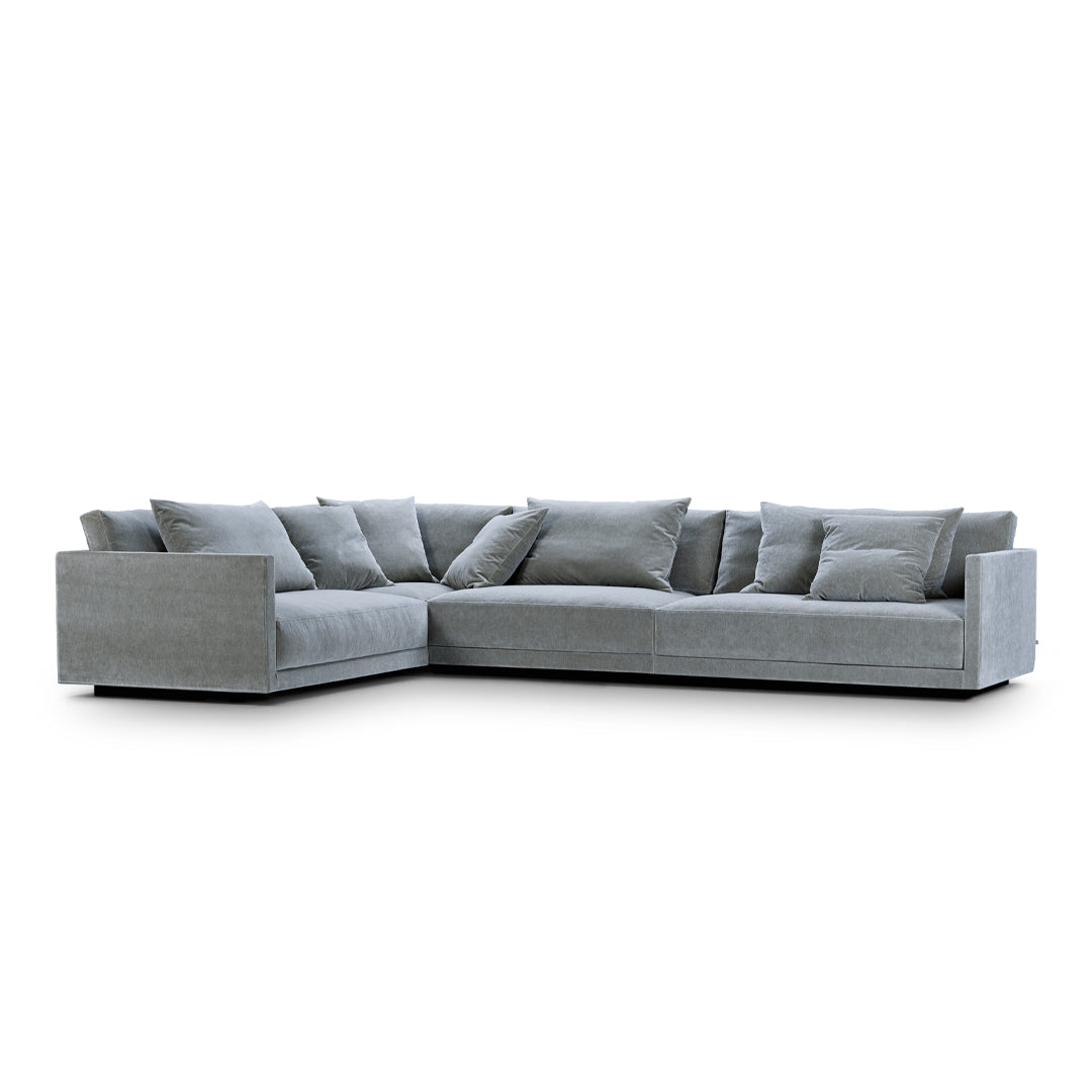 Reversible Drop Sectional Sofa - Modern L-Shaped Couch for Living Room, Home Theater & Lounge Areas - Comfortable Sectional Sofa with Reversible Chaise
