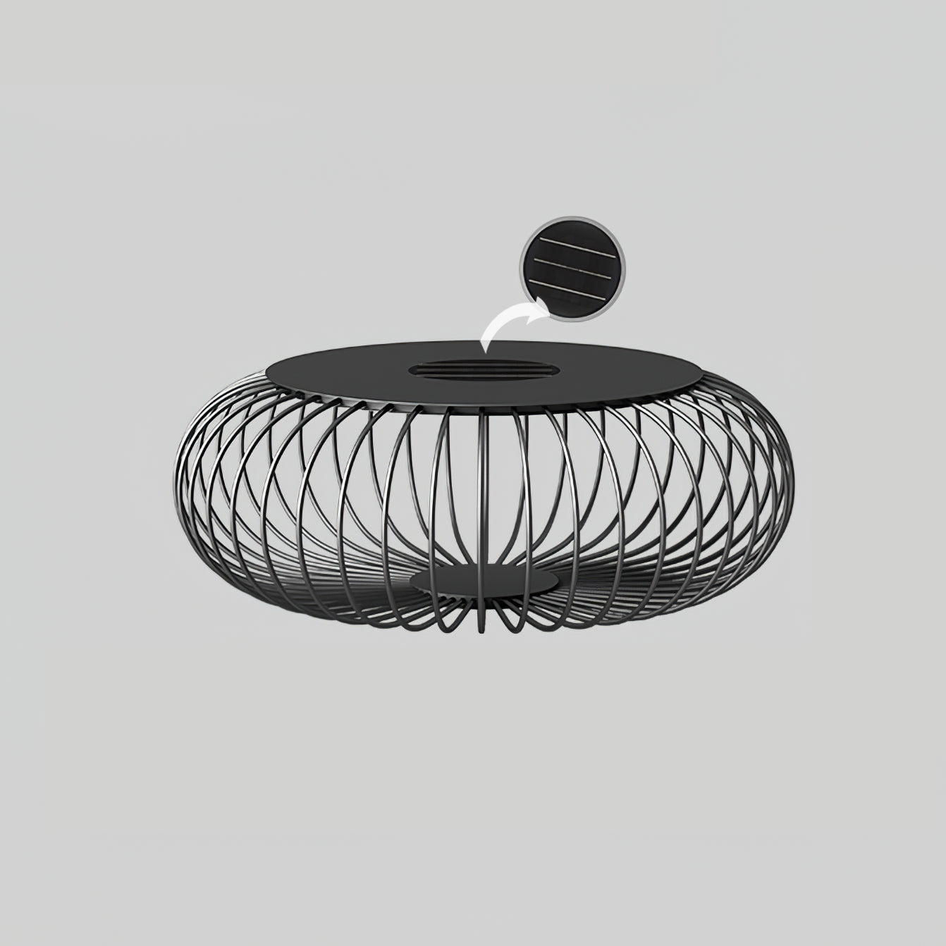 Meridiano Solar Powered LED Garden Outdoor Table Light - Waterproof & Durable for Patio, Deck, Backyard, and Poolside Decor