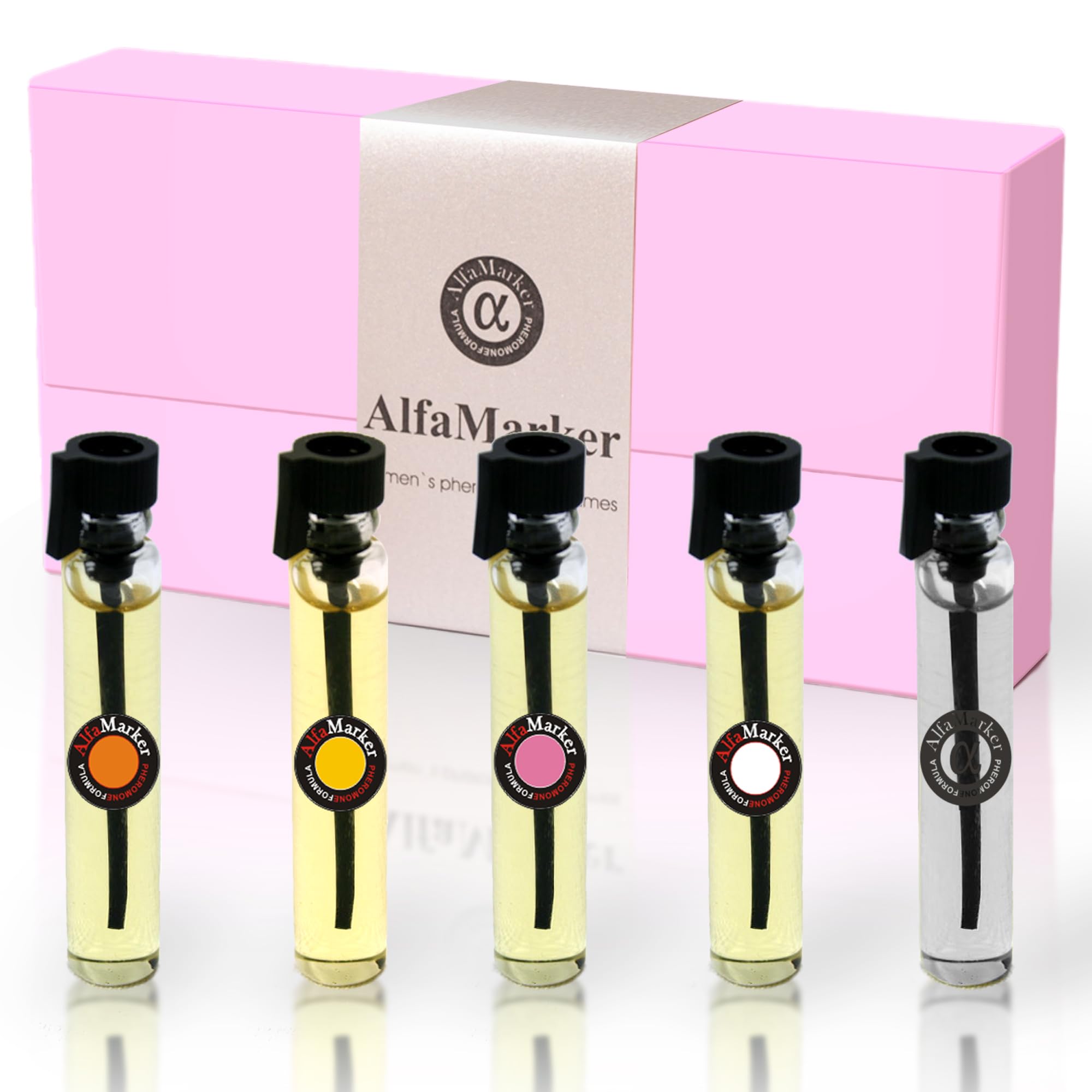 Women's Pheromone Perfume Oil Set - 5 x 2ml Bottles of Female Attraction Fragrance with Concentrated Pheromones - Perfect Valentine's Day & Anniversary Gift for Her - Enhance Romance & Confidence for Date Nights & Special Occasions