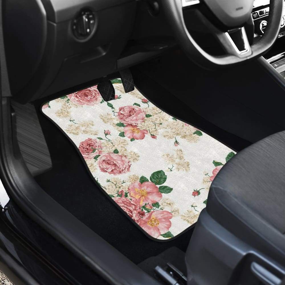 Premium Rose Pattern Car Floor Mats - Non-Slip, Durable & Stylish for Sedans, SUVs & Trucks | Perfect for Daily Commute & Road Trips