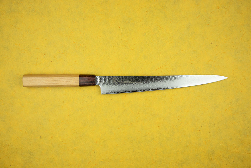 Premium Sakai Takayuki VG10 33-Layer Damascus Sujihiki Knife 240mm - Japanese Slicing Knife for Sushi, Meat & Vegetables - Professional Chef's Kitchen Essential