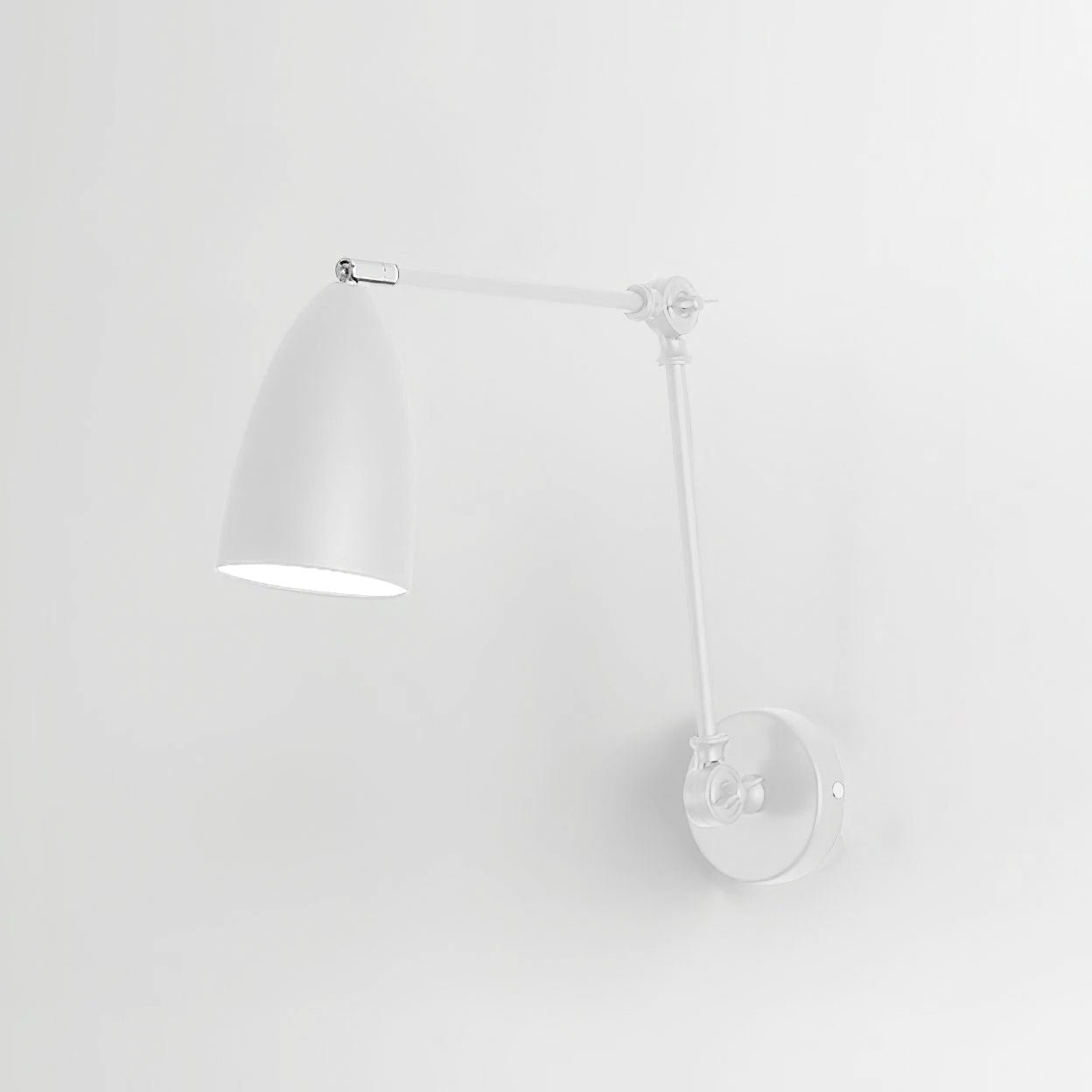 Adjustable Swing Arm Wall Lamp - Modern LED Reading Light for Bedroom, Office & Living Room - Dimmable & Flexible Design for Perfect Task Lighting