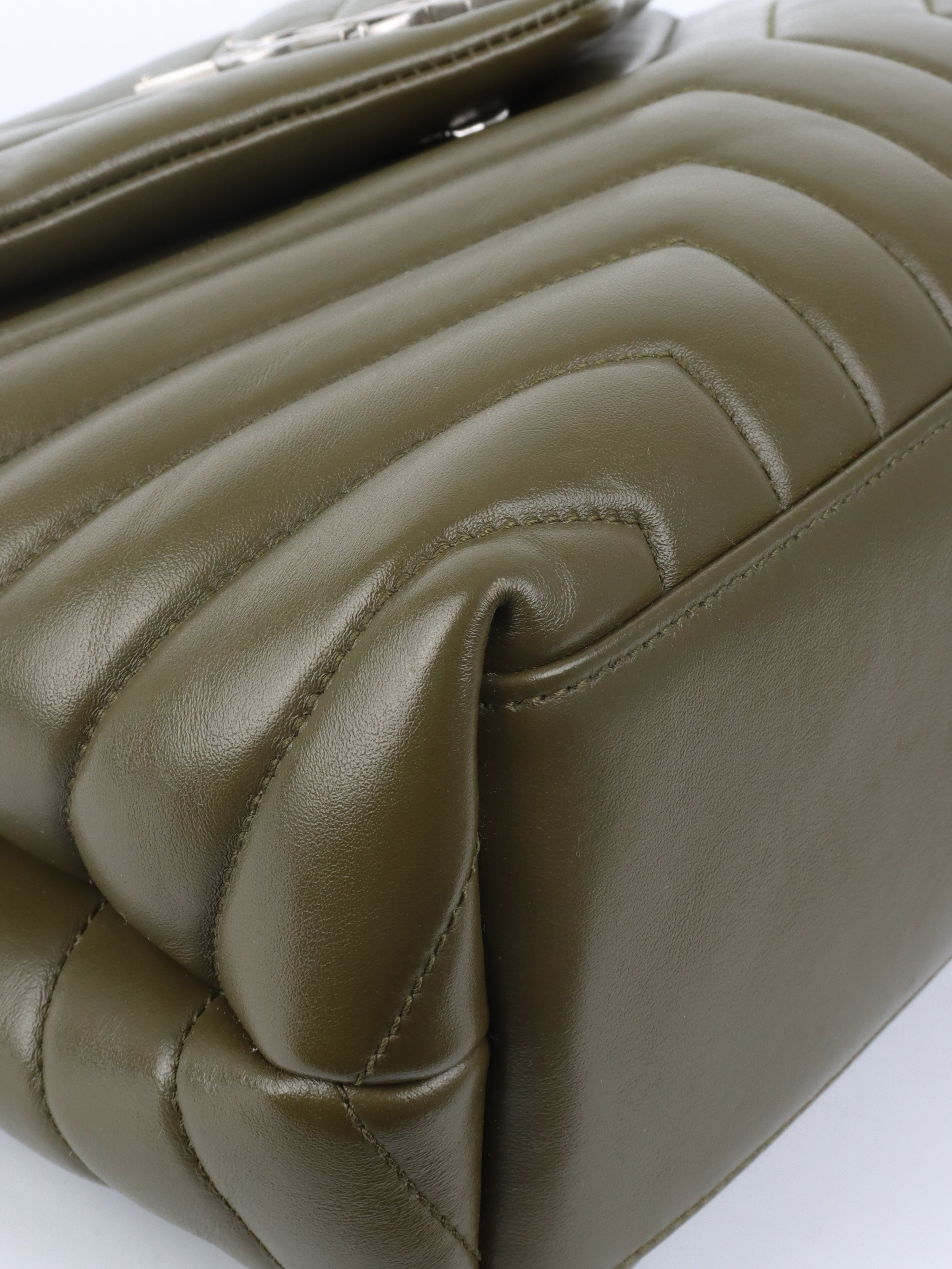 Saint Laurent Khaki Medium Loulou Bag - Luxury Designer Shoulder Bag for Women | Perfect for Work, Travel & Evening Events