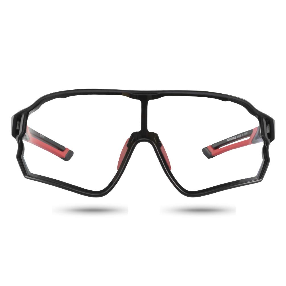 ROCKBROS Photochromic Cycling Sunglasses for Men - UV Protection Sports Bike Glasses for Outdoor Running, Cycling & Driving