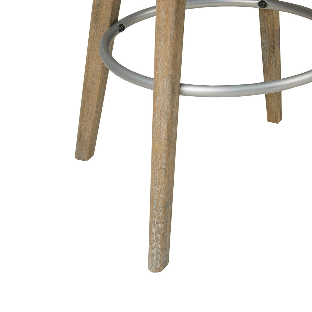 Swivel Bar Stool - Adjustable Height Counter Stool with 360° Rotation, Padded Seat & Sturdy Metal Base - Perfect for Kitchen Islands, Breakfast Bars & Home Bars