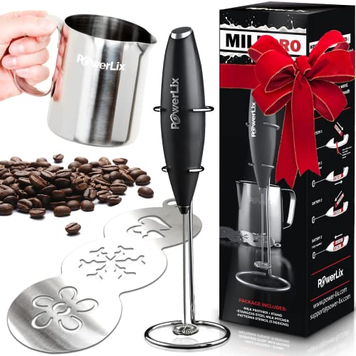 Milk Frother With Stand Set