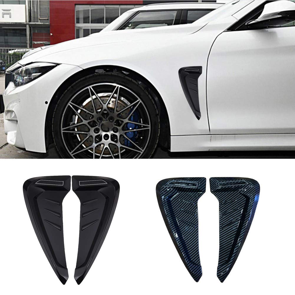 **Universal Car Side Air Flow Fender Stickers - Carbon Fiber & Plastic Auto Styling Decals for Vehicle Exterior Customization | Perfect for Sedans, SUVs, and Sports Cars**