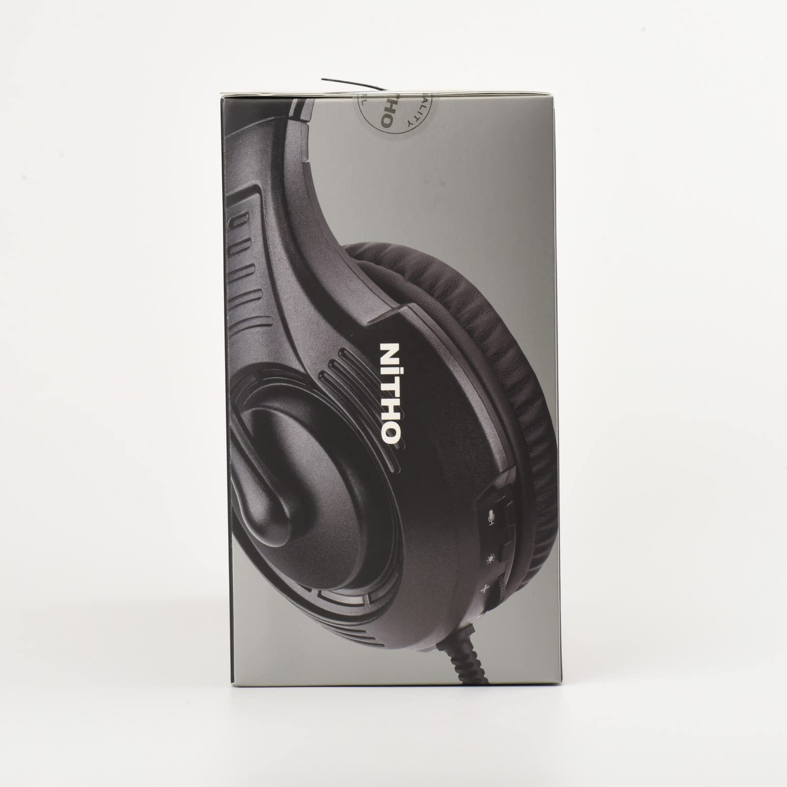 NITHO Spectra Over-Ear Gaming Headset with Flip-Up Mic & RGB Lights for PC, PS4, PS5, Xbox One, Xbox Series X/S, Tablet & Mobile - Black | Perfect for Competitive Gaming & Streaming