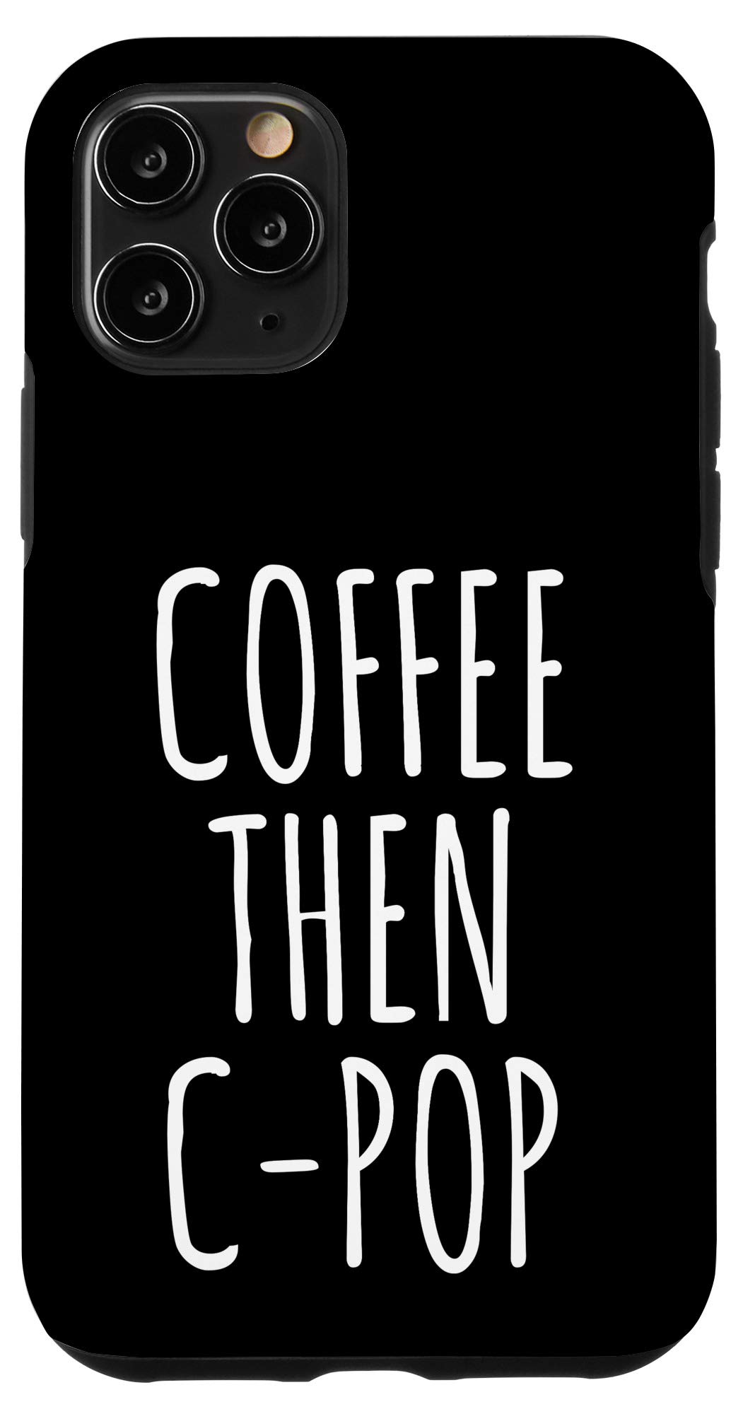iPhone 11 Pro Case - Funny Coffee Lovers Gift with C-Pop Music Design - Perfect for Coffee Shops, Work & Daily Use