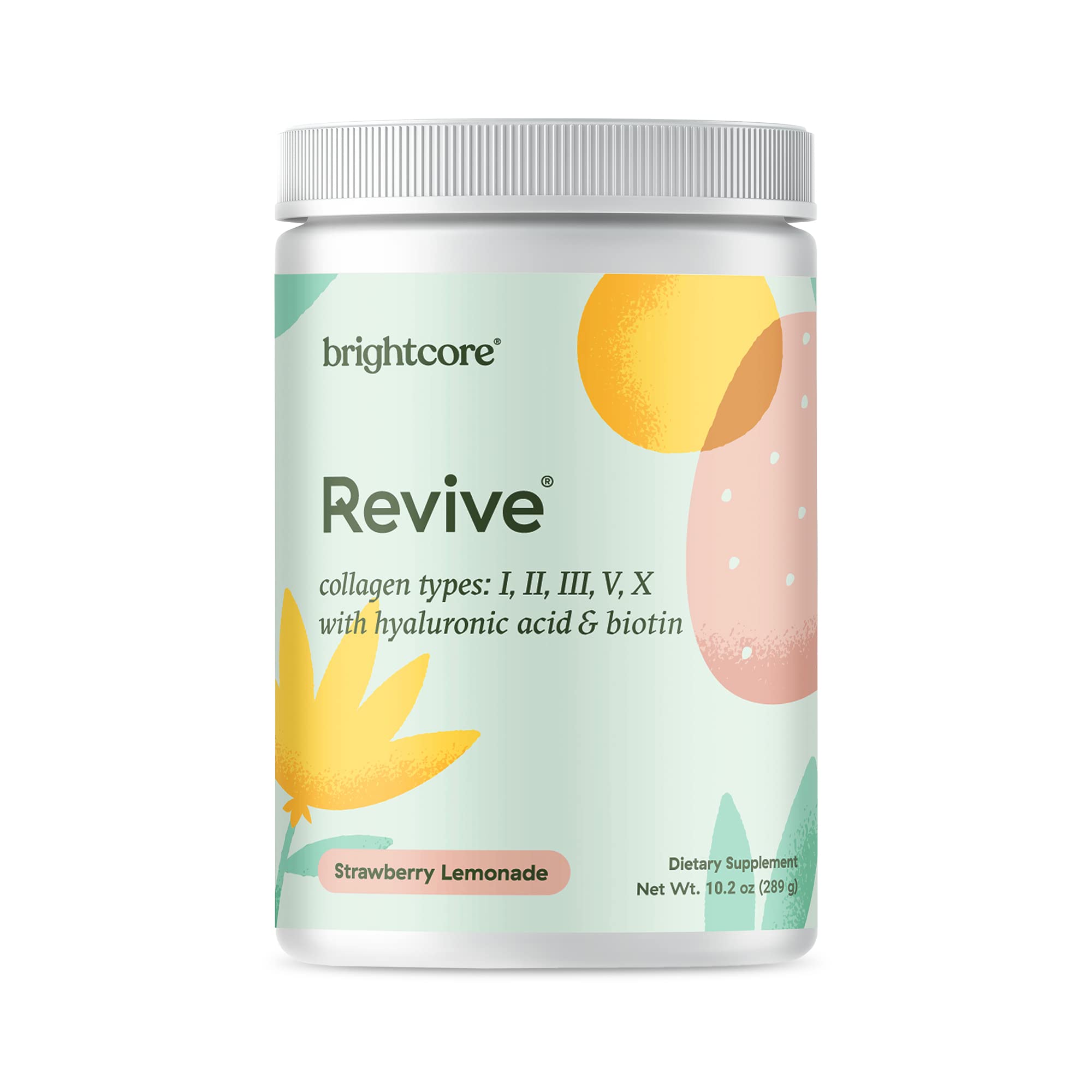 Premium Multi Collagen Protein Powder with Vitamin C & Hyaluronic Acid - Non-GMO, Gluten-Free Supplement for Women & Men - Delicious Strawberry Lemonade Flavor (30 Servings) - Supports Skin, Hair, Nails & Joint Health - Perfect for Post-Workout Recovery & Daily Wellness Routine