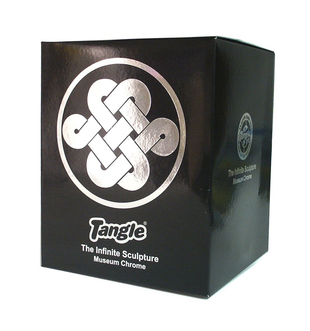 Tangle Museum Chrome Large Puzzle Fidget Toy - Stress Relief & Anxiety Reducer for Kids & Adults - Perfect for Office, Classroom, and Home Use