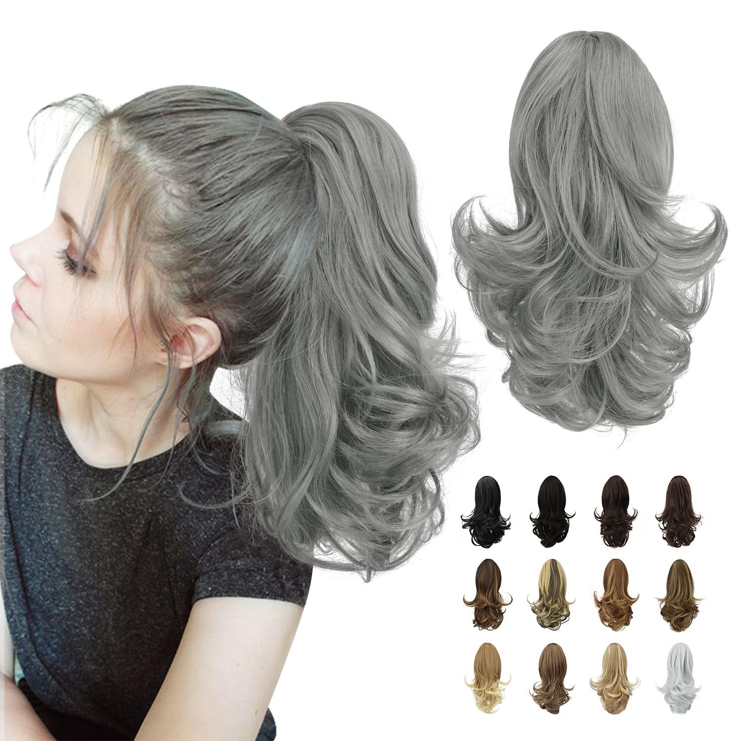 Clip-In Synthetic Claw Hair Extension - 13