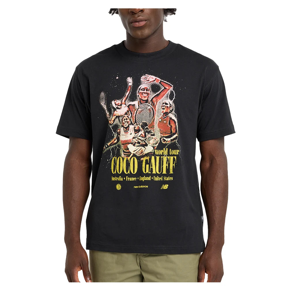 Coco Gauff World Tour Tennis T-Shirt - Black | Women's Performance Tennis Apparel for Fans & Players | Perfect for Matches, Training & Casual Wear