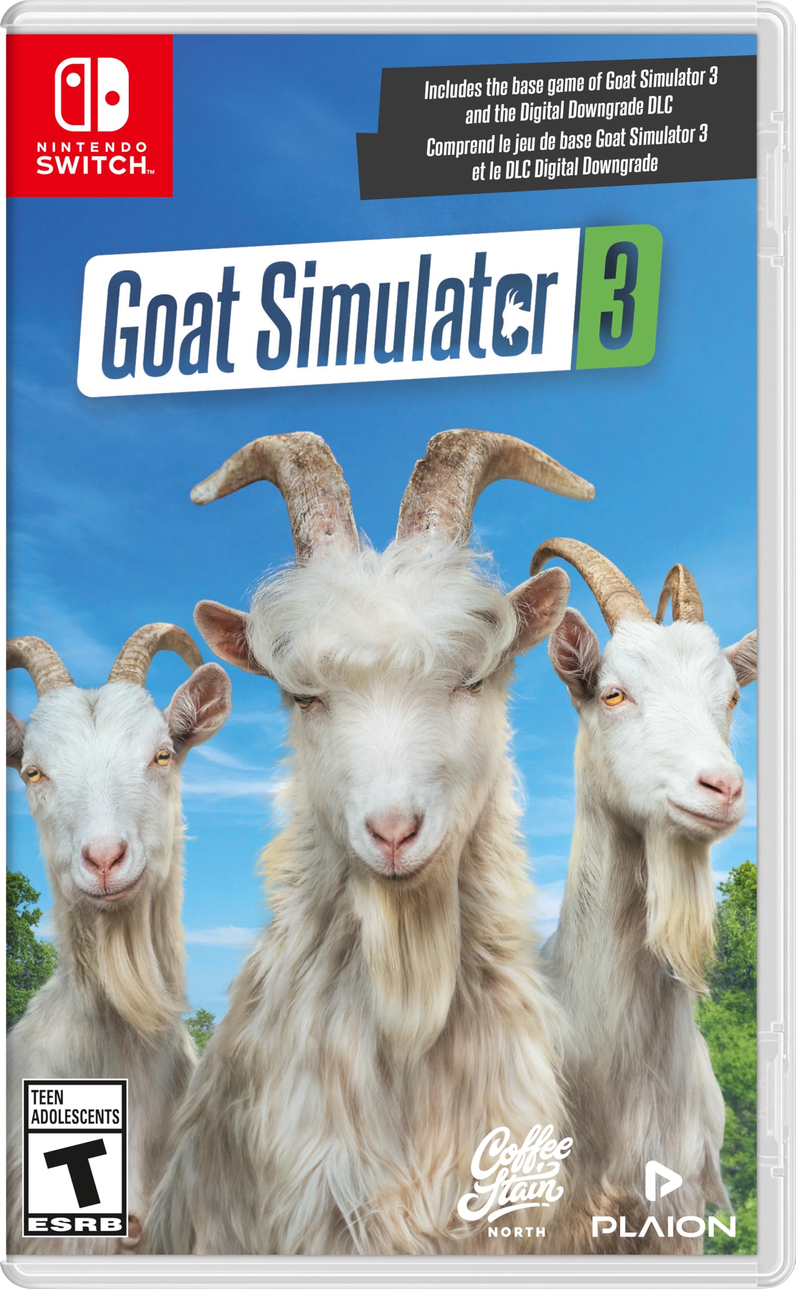 Goat Simulator 3 - Nintendo Switch Game | Open World Physics-Based Comedy Adventure | Perfect for Family Game Nights & Casual Gaming